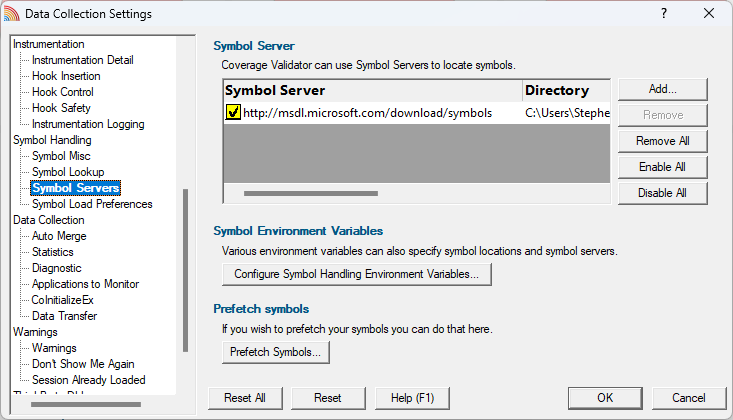 symbol-servers-settings