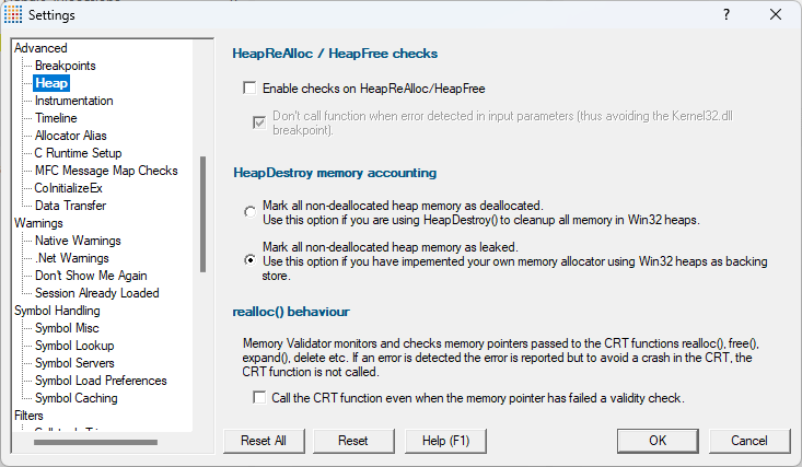 heap-settings