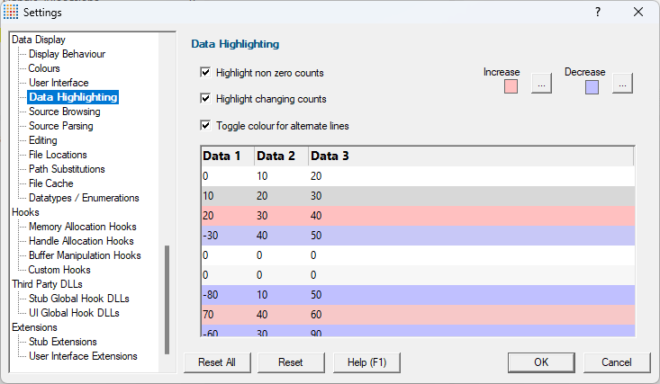 settings-data-highlighting