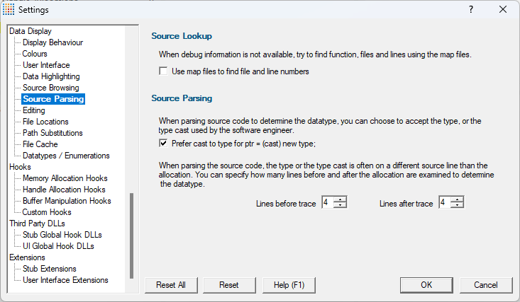 source-parsing-settings