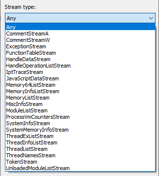 SearchFiltersStreamType
