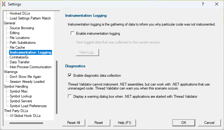 instrumentation-logging-settings