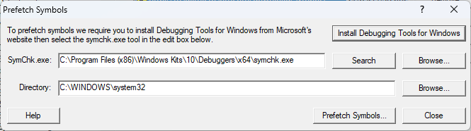 prefetch-symbols-dialog