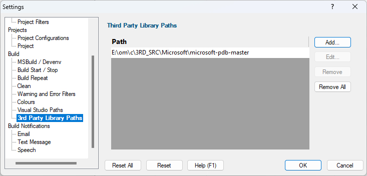 Settings-3rdPartyLibraryPaths
