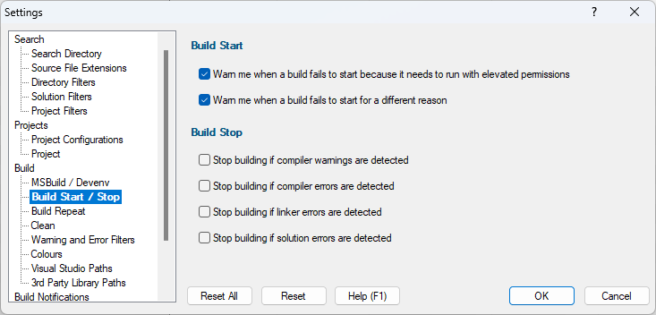 Settings-BuildStop