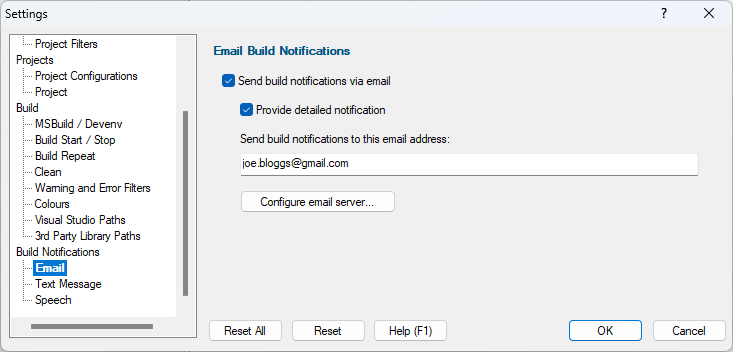 Settings-Email