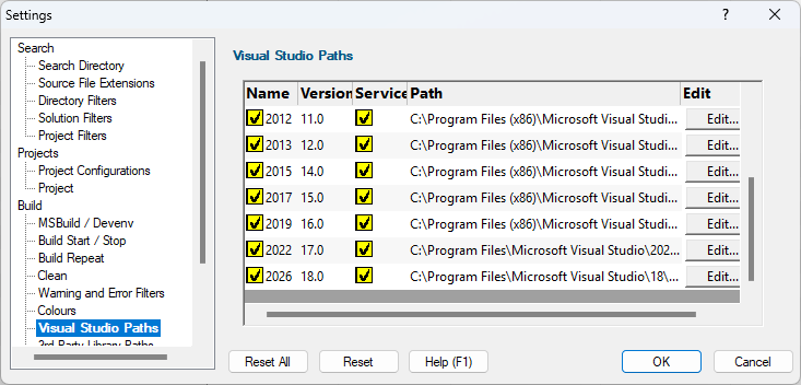 Settings-VisualStudioPaths