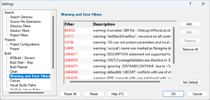 Settings-WarningAndErrorFilters